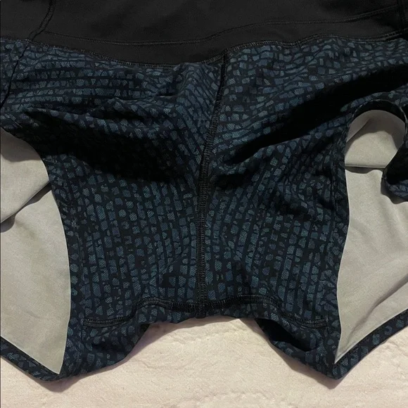 Lululemon Athletica Black and Blue Athletic Shorts - Picture 6 of 7